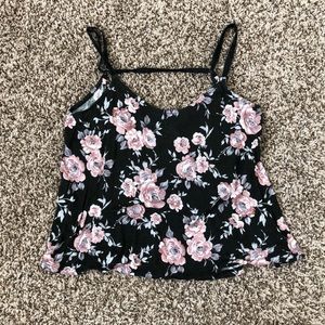 floral flowy tank top